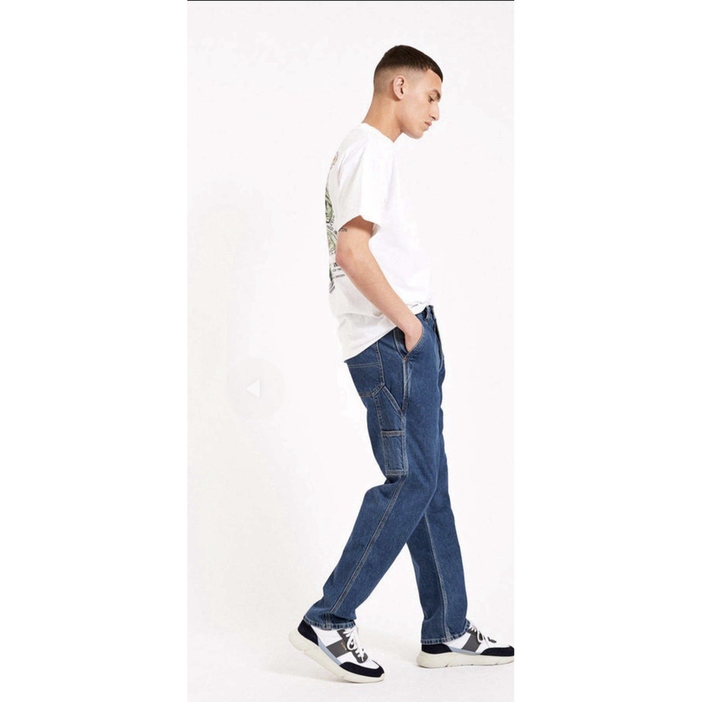 Dr. Denim Dash Worker Pebble Mid Retro Men's Jeans Size‎ 34/32